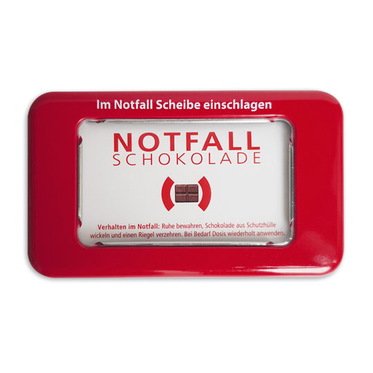 Notfallschokolade Dose