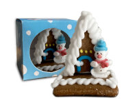 Haus vom Schneemann - Mini Lebkuchenhaus